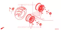 ROUE ARRIERE pour Honda FOURTRAX 500 RUBICON EPS RED 2016