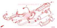 SILENCIEUX D'ECHAPPEMENT pour Honda FOURTRAX 500 RUBICON EPS RED 2016