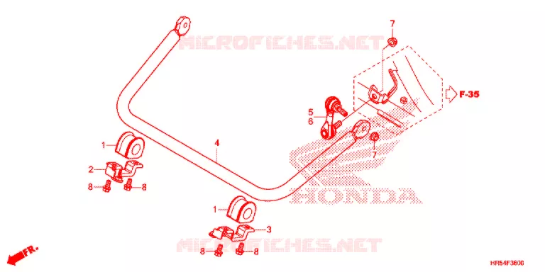 BARRE ANTI ROULIS Honda ATV 500 FOURTRAX 2016  TRX500FM6G