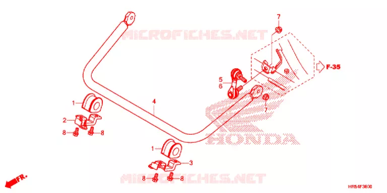BARRE ANTI ROULIS Honda ATV 500 FOURTRAX 2016  TRX500FM7G