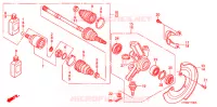 ARBRE DE ROUE  pour Honda FOURTRAX 500 FOREMAN 4X4 CAMO 2008