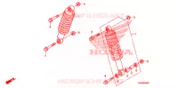 AMORTISSEUR AVANT pour Honda FOURTRAX 500 FOREMAN 4X4 RED 2009