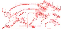 REPOSE PIED   PEDALE pour Honda FOURTRAX 500 FOREMAN 4X4 RED 2009