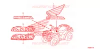 AUTOCOLLANTS pour Honda FOURTRAX 500 RUBICON GPS EPS 2009