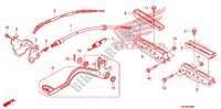PEDALE   REPOSE PIED pour Honda FOURTRAX 520  RUBICON GPS EPS 2010