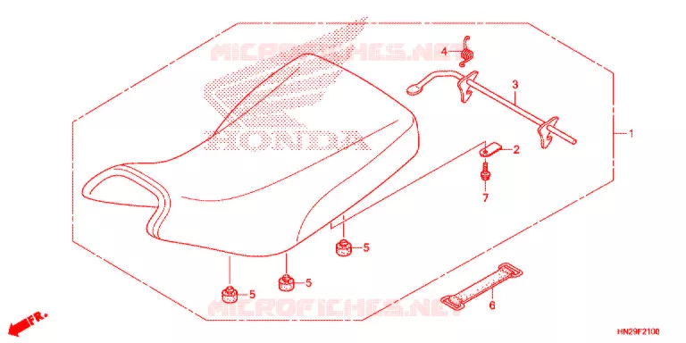 SELLE Honda ATV 500 FOURTRAX 2012  TRX500FPAC