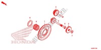 ROUE LIBRE DE DEMARREUR pour Honda FOURTRAX 500 FOREMAN RUBICON Power Steering, CAMO 2013