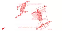 AMORTISSEUR AVANT pour Honda FOURTRAX 500 FOREMAN ES PS, CAMO 2011