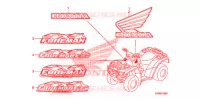 AUTOCOLLANTS pour Honda FOURTRAX 500 FOREMAN ES PS, CAMO 2011