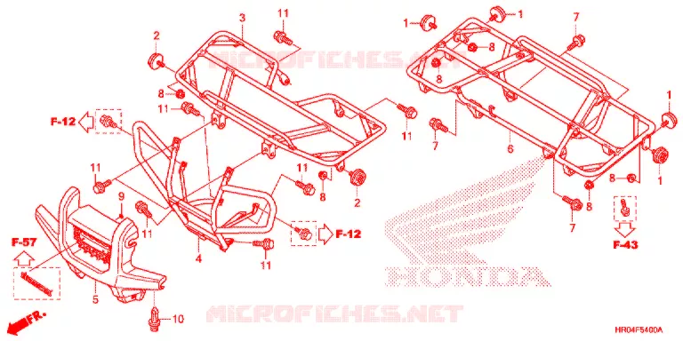 SUPPORT Honda ATV 500 FOURTRAX 2012  TRX500FPEC