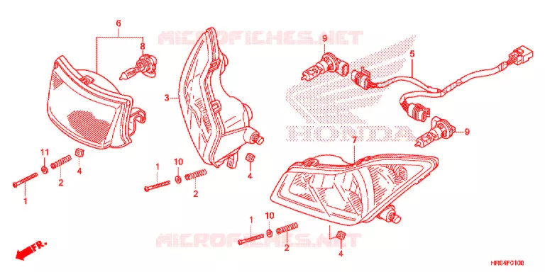 PHARE Honda ATV 500 FOURTRAX 2012  TRX500FPEC
