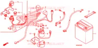 BATTERIE pour Honda FOURTRAX 500 FOREMAN 4X4 Power Steering, CAMO 2010