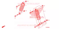 AMORTISSEUR AVANT pour Honda FOURTRAX 500 FOREMAN 4X4 Power Steering 2010