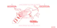 AUTOCOLLANTS pour Honda VFR 1200 F 2010