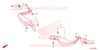 PROTEGES MAINS pour Honda CROSSTOURER 1200 DCT ABS RED 2016