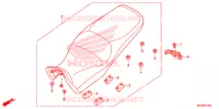 SELLE pour Honda CROSSTOURER 1200 DCT ABS RED 2016