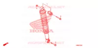 AMORTISSEUR ARRIERE pour Honda TRX 250 FOURTRAX RECON Electric Shift 2010