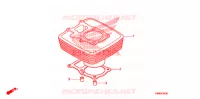 CYLINDRE pour Honda TRX 250 FOURTRAX RECON Electric Shift 2010