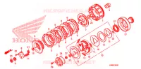 EMBRAYAGE pour Honda TRX 250 FOURTRAX RECON Electric Shift 2010