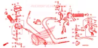 LEVIER DE GUIDON   CABLE   COMMODO pour Honda TRX 250 FOURTRAX RECON Electric Shift 2010