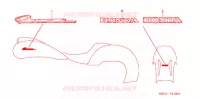 AUTOCOLLANTS pour Honda RUNE 1800 VALKYRIE EA 2005