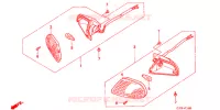 CLIGNOTANT AVANT pour Honda SA 50 ELITE SR 2001
