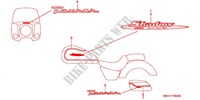 AUTOCOLLANTS pour Honda SHADOW 1100 American Classic Edition Tourer 2000