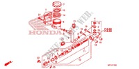 MAITRE CYLINDRE DE FREIN ARRIERE pour Honda VT 1300 STATELINE ABS 2011