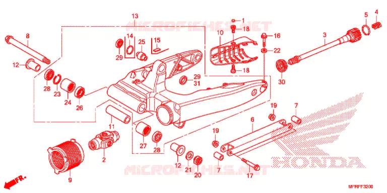 BRAS OSCILLANT Honda MOTO 1300 VT 2015  VT1300CRF