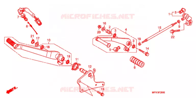 SILENCIEUX D'ECHAPPEMENT Honda MOTO 1300 VT 2010  VT1300CSAA