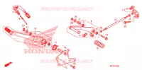 PEDALE (VT1300CR/CRA,VT1300CS/CSA) pour Honda VT 1300 SABRE ABS 2011