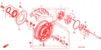 ROUE ARRIERE pour Honda VT 1300 SABRE ABS 2011