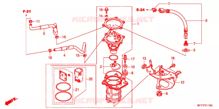 POMPE A ESSENCE Honda MOTO 1300 VT 2011  VT1300CSB_J
