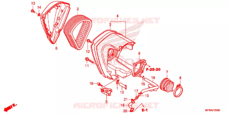 FILTRE A AIR Honda MOTO 1300 VT 2013  VT1300CSD