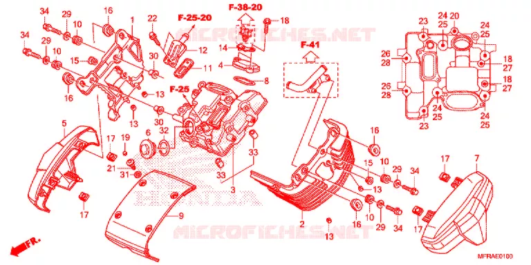 COUVRE CULASSE AVANT Honda MOTO 1300 VT 2013  VT1300CSD