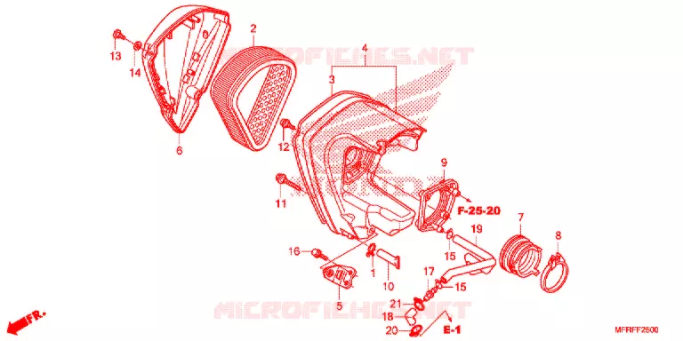 FILTRE A AIR Honda MOTO 1300 VT 2017  VT1300CTAF
