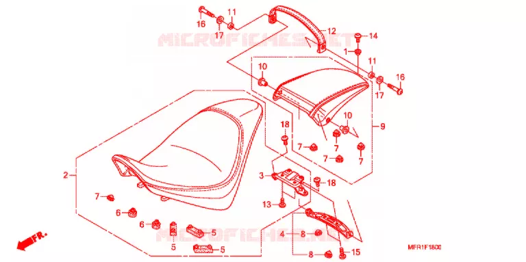 SELLE Honda MOTO 1300 VT 2012  VT1300CXAC