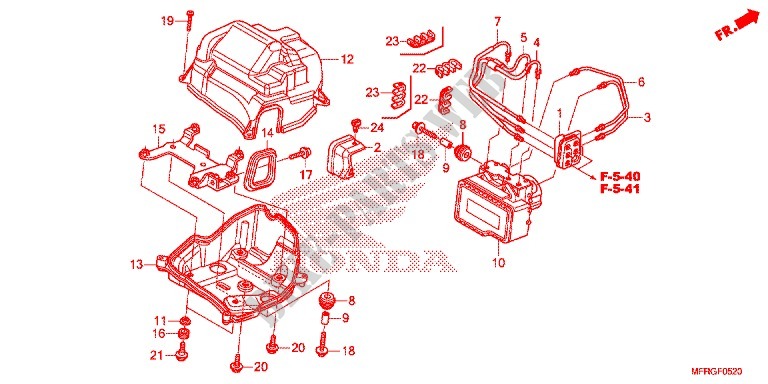 MODULATEUR ABS pour Honda VT 1300 C FURY ABS 2016