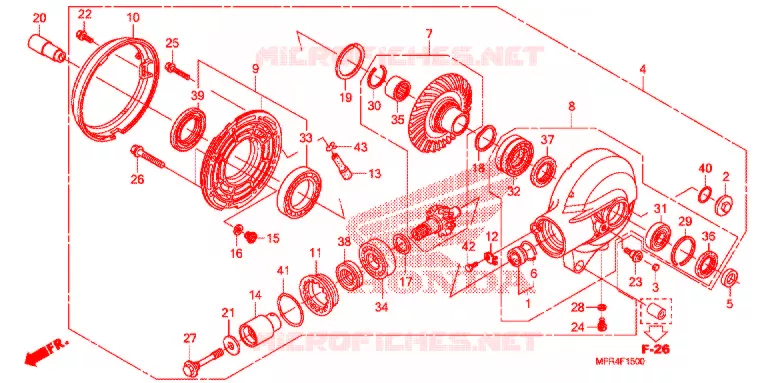 COUPLE CONIQUE Honda MOTO 1300 VT 2011  VT1300CXB_A