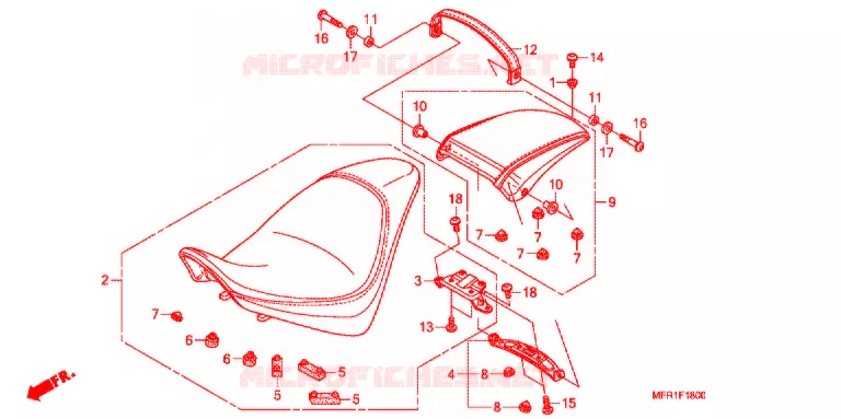 SELLE Honda MOTO 1300 VT 2012  VT1300CXC