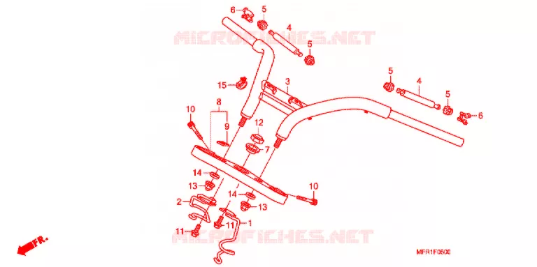 GUIDON - TE DE FOURCHE Honda MOTO 1300 VT 2012  VT1300CXC_J