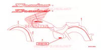 AUTOCOLLANTS (A/AC/CM) pour Honda SHADOW VT 750 AERO 2009