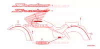 AUTOCOLLANTS (A/AC/CM) pour Honda SHADOW VT 750 AERO ABS 2008