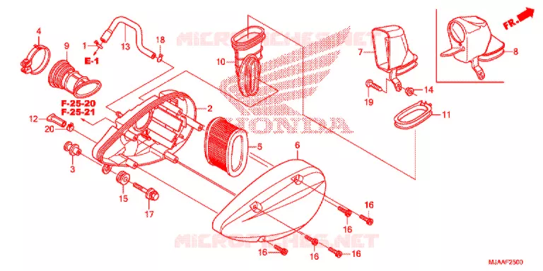 FILTRE A AIR Honda MOTO 750 SHADOW 2013  VT750CD
