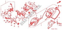 FEU ARRIERE pour Honda SHADOW VT 750 DELUXE ACE Hamamatsu factory 2002