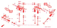 ARBRE A CAMES   SOUPAPE pour Honda SHADOW VT 750 DELUXE ACE Candy Orange/Orange Motif paint scheme 2003