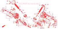 CARBURATEUR (PIECES CONSTITUTIVES) pour Honda SHADOW VT 750 DELUXE ACE Candy Orange/Orange Motif paint scheme 2003
