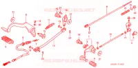 PEDALE pour Honda SHADOW VT 750 DELUXE ACE Candy Orange/Orange Motif paint scheme 2003