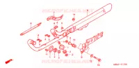 SILENCIEUX D'ECHAPPEMENT pour Honda SHADOW VT 750 DELUXE ACE Candy Orange/Orange Motif paint scheme 2003