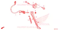BEQUILLE pour Honda CBR 1000 ABS RED 2017